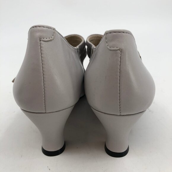 Re-Mix Vintage Gray Mary Jane Heels | Size 9 - Classic Style - Picture 5 of 9